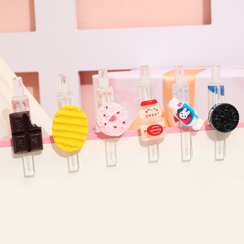 Bút Bi Mực Đen Ngòi 0.5mm Hình Gói Snack Sáng Tạo Có Thể Thu Gọn Cho Học Sinh