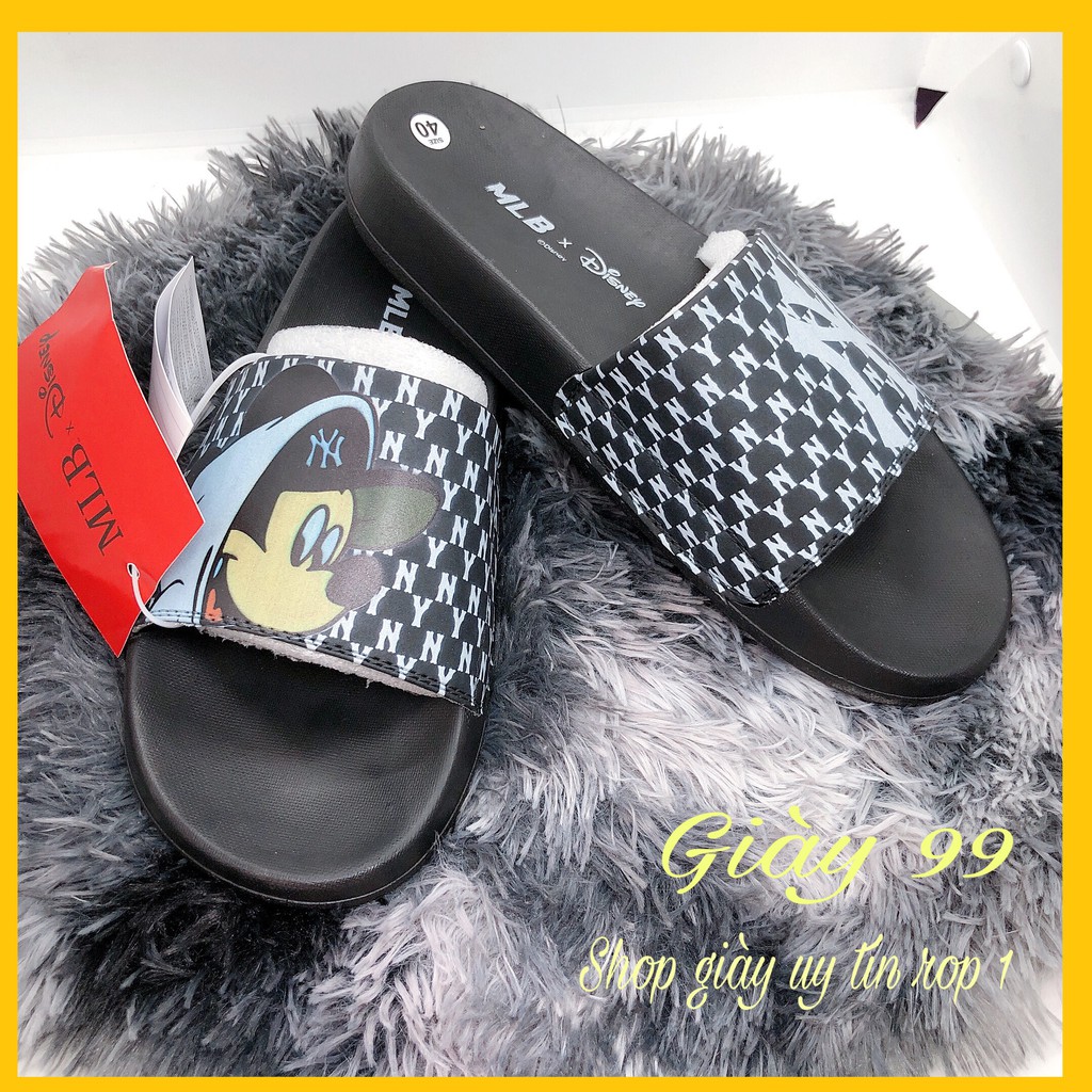 [ Hot - Hàng Chuẩn ] Dép Quai Ngang M,lB N.y Đen - Giày 99 | BigBuy360 - bigbuy360.vn