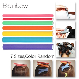 Brainbow 10 Chiếc Mềm Xốp Tóc Linh Hoạt Uốn Tóc Cần Uốn Tóc Máy Làm Uốn Tóc Uốn Cong Xoắn Uốn Flexi DIY Con Lăn Tạo Kiểu