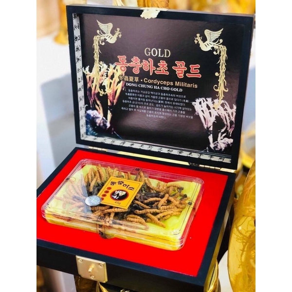 [HÀNG MỚI VỀ] Đông Trùng Hạ Thảo HÀN QUỐC, HỘP GỖ 45gr[2300]
