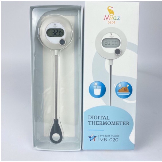 [ BẢO HÀNH 12TH] Nhiệt Kế Đo Sữa Moaz BeBe