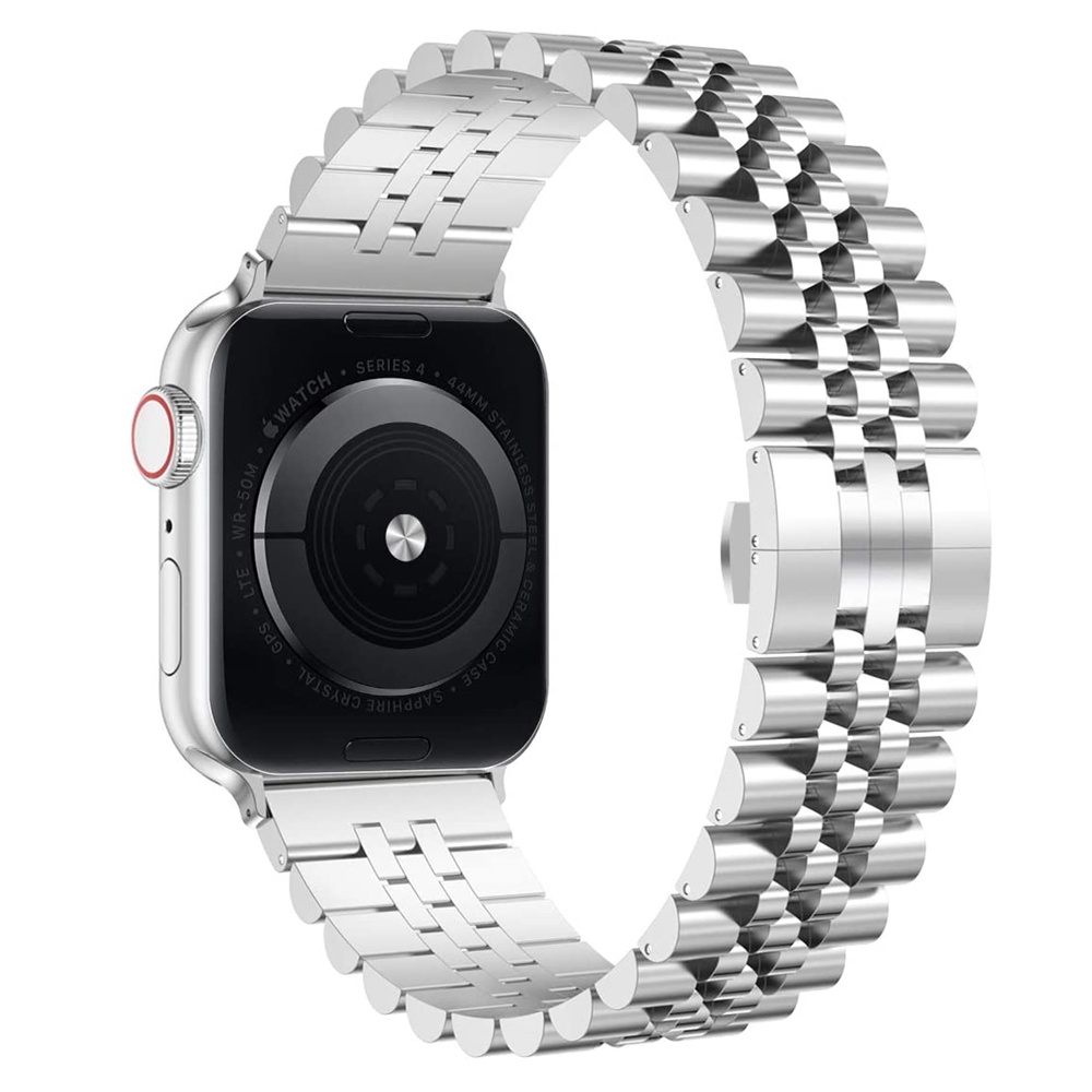 Dây Đeo Inox + TPU Cho Đồng Hồ Thông Minh Apple watch 45mm 44mm 42mm 41mm 40mm 38mm se 7 / 6 / 5 / 4 / 3