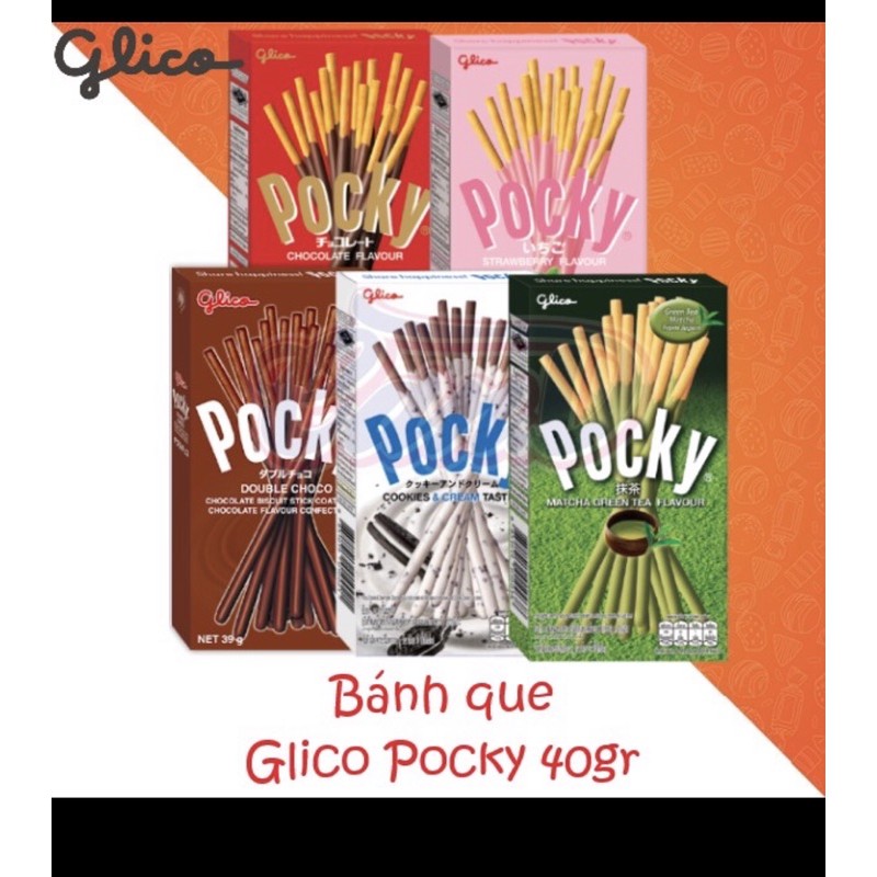 (5 vị ) Bánh Glico Pocky hộp 40gr