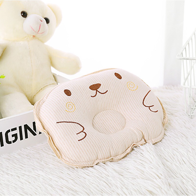 Gối Lõm Gấu Vàng Chống Bẹt Đầu, Méo Đầu Cho Bé Sơ Sinh