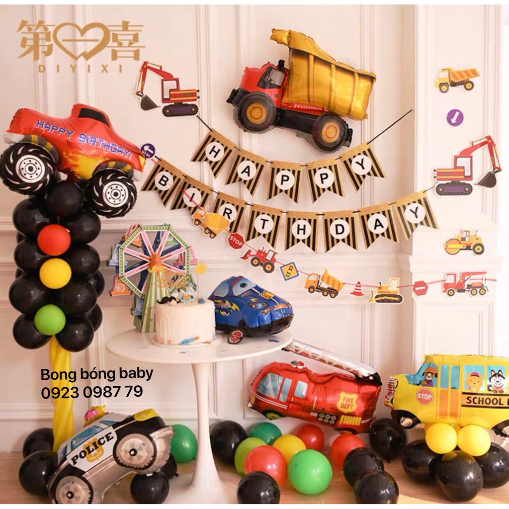 Set trang trí bóng sinh nhật dành cho bé trai