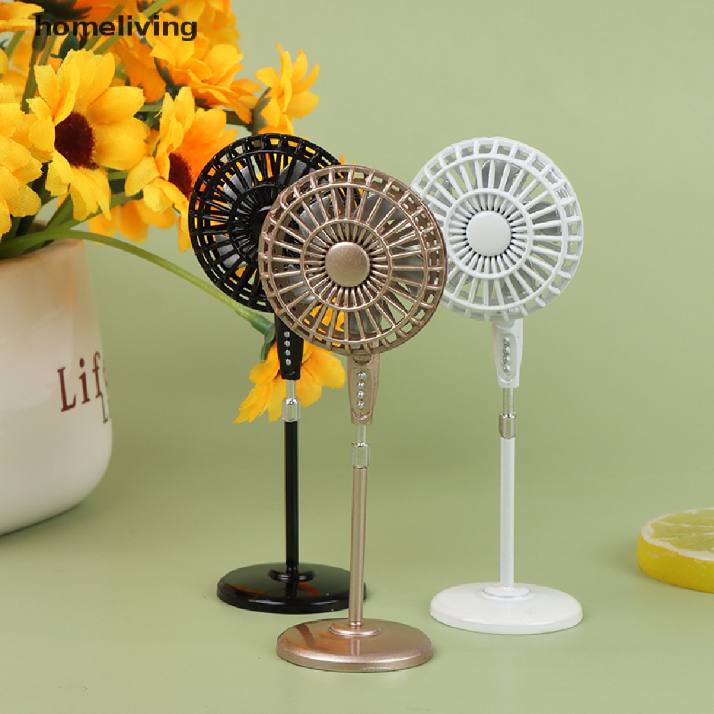Quạt Mini Bằng Kim Loại Dùng Trang Trí Nhà Búp Bê