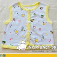 Áo Gile  AMAMIO Mặc Ấm Ngực Dễ Thương Cho Bé Trai Bé Gái từ 0-36 tháng,Áo Vải Cotton 2 Lớp Siêu Thấm Hút Cho Trẻ Sơ Sinh