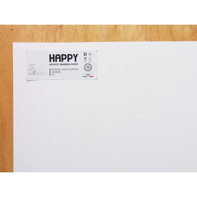 Tập Giấy Lẻ Vẽ Chì, màu bột gouache HAPPY 160/200GSM | A6 300GSM