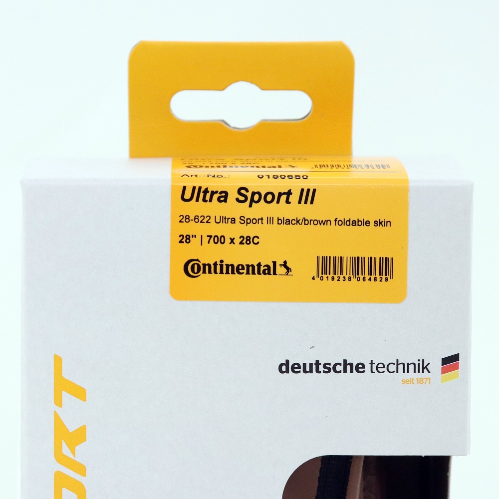 Lốp Xe Đạp Thể Thao Ultra Sport III 700x28 3 Màu Đen Nâu