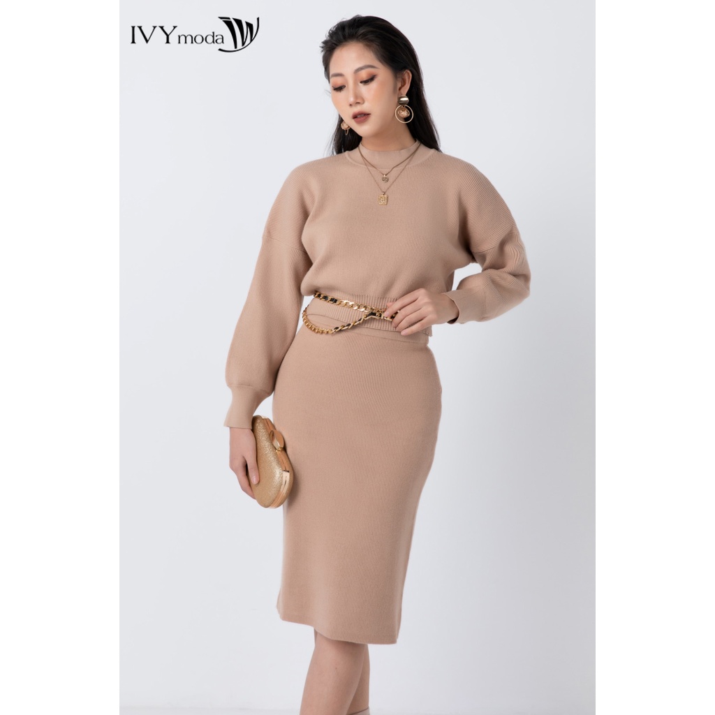 Chân váy len dáng ôm IVY moda MS 30B7961