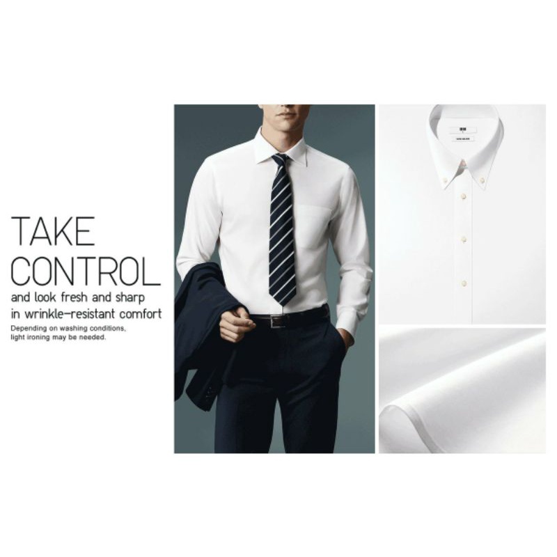 Sơ Mi Nam Uni Easy Care Checked,Fine Cloth Chống Nhăn,Nhàu,Siêu Thoáng Mát