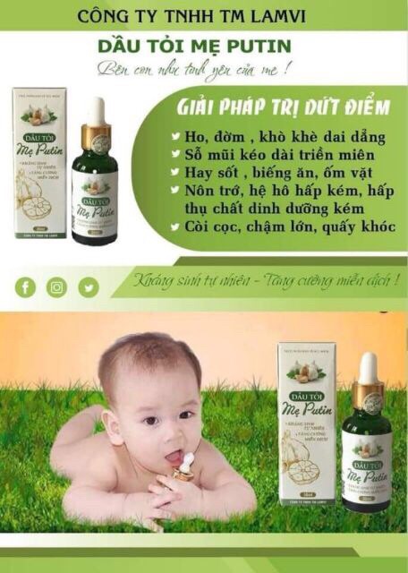 Dầu tỏi mẹ Putin 30ml