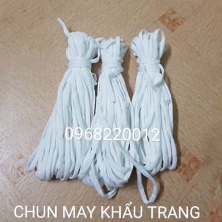 Chun may khẩu trang ( chun mền ) cuộn 10 mét (thanh lí)