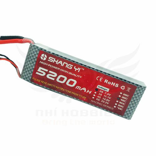 Pin Lipo ShangYi 7.4v 2s 5200mAh 45C
