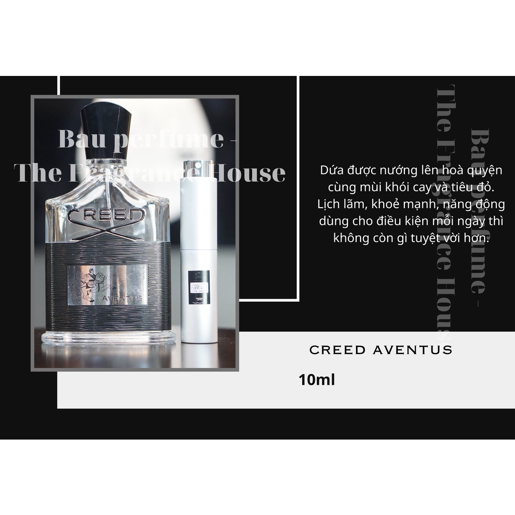 [Mã 159FMCGSALE giảm 8% đơn 500K] nước hoa chiết/ mẫu thử creed aventus 10ml