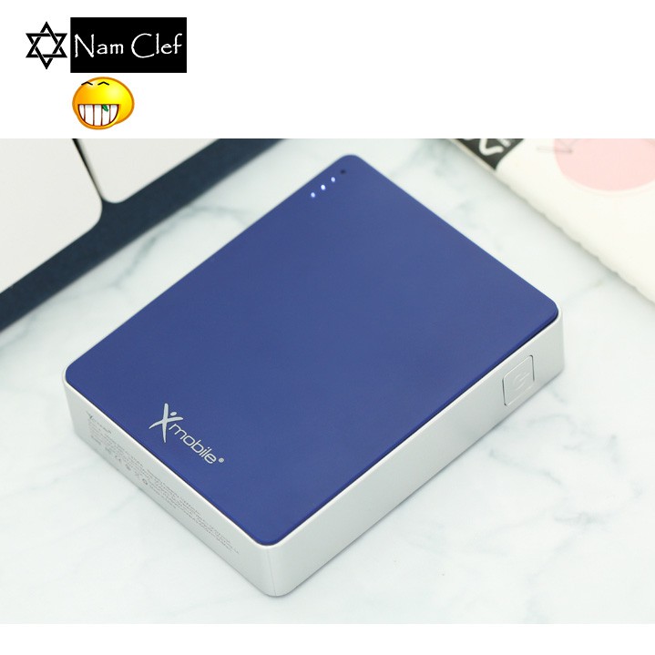 Pin sạc dự phòng 10.000 mAh Xmobile Gram 4 Xanh Navy - Hàng qua sử dụng