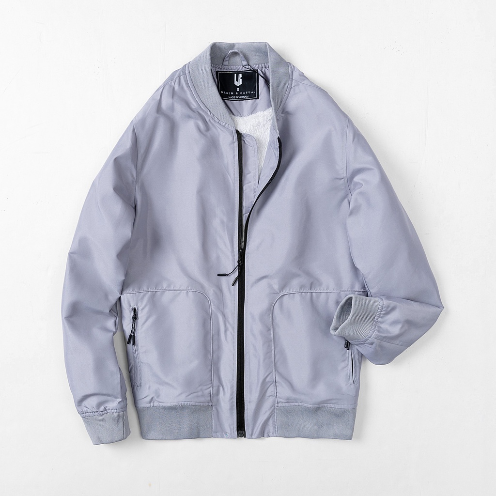 Áo bomber gió lót lông cừu mẫu mới 2020, áo khoác dù chống nước LKDenim hàng độc quyền
