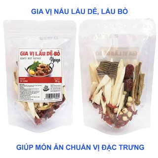 Combo 5 gói Gia vị nấu lẩu Dê - Bò thơm ngon chuẩn vị - Gia vị nấu lẩu bỏ sỉ