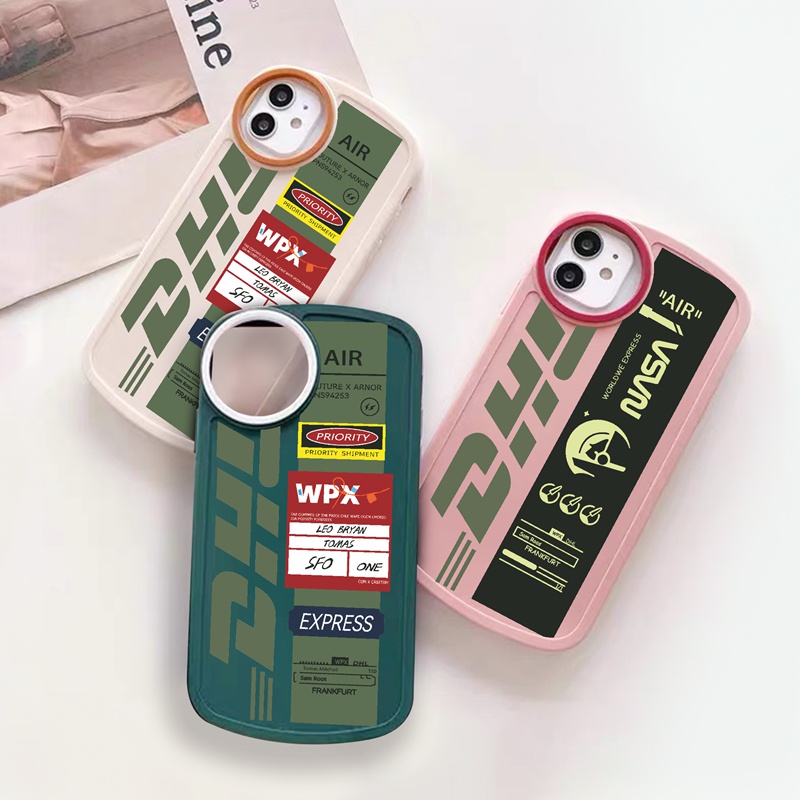Suntaiho Ốp lưng iphone Ốp điện thoại silicon mềm in nhãn DHL thích hợp cho iPhone 11promax 13 X xr XSmax 7 8Plus 12promax 12 13