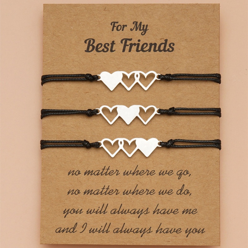 Flgo Set 3 Vòng Tay Tình Bạn Mặt Hình Chị Em Cho Ngày Lễ Tạ Ơn X