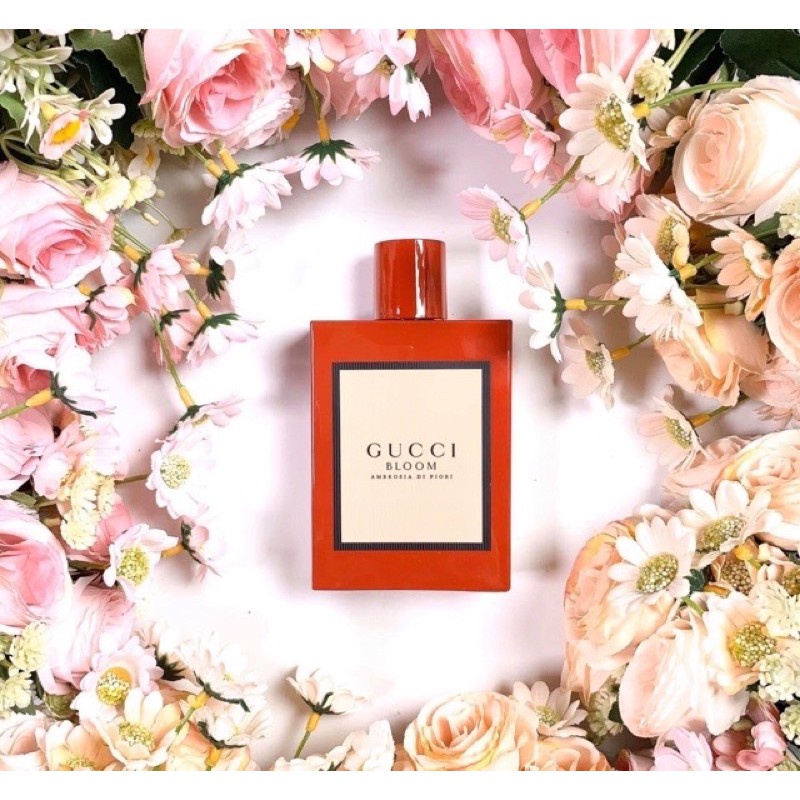 Nước Hoa Nữ Gucci Bloom Ambrosia di Fiori EDP 100ml - Chai Đỏ - AM346