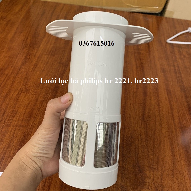 Phụ kiện máy xay philip HR 2221, HR2223, HR222 cối sinh tố, cối xay khô, dao xay, nắp, gioăng - phụ kiện chính hãng