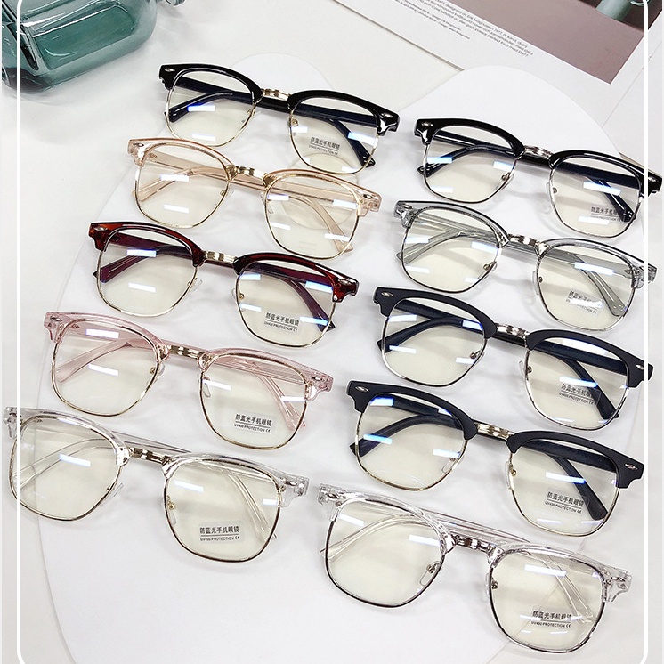 Kính Mát Tròng Phẳng Chống Tia UV Thời Trang Mới 2022