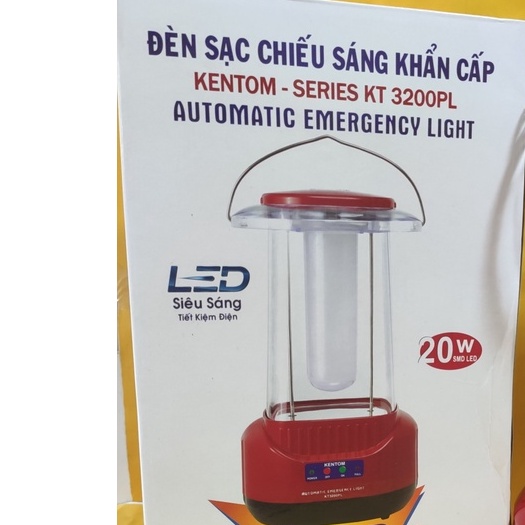 Đèn Sạc Tích Điện KenTom 3200PL Siêu Sáng Siêu Phong Dáng