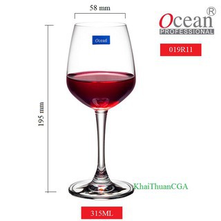 Bộ 6 ly ocean lexington red wine – 1019R11 – 315ml-455ml vang đỏ
