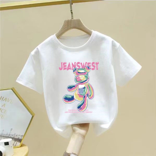 Áo Thun Cotton Tay Ngắn Thoải Mái Phong Cách Mới 2022 Cho Bé Gái