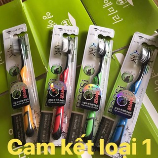 Bàn Chải Đánh Răng Than Tre Hoạt Tính Hàn Quốc BOSSI NO921 (giao màu ngẫu nhiên)- Cam kết hàng loại 1