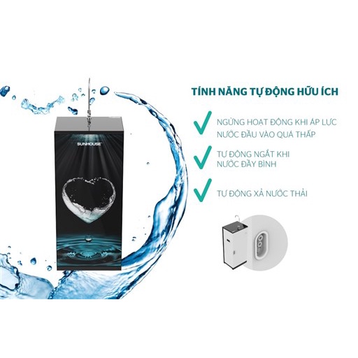 Máy lọc nước R.O 9 lõi SUNHOUSE SHA8838K - SHA8838