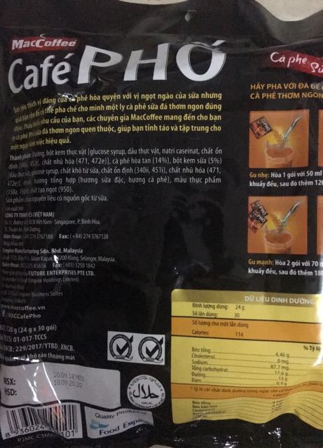 Cà phê phố bịch 30 gói nhỏ HSD:5/2022 | BigBuy360 - bigbuy360.vn