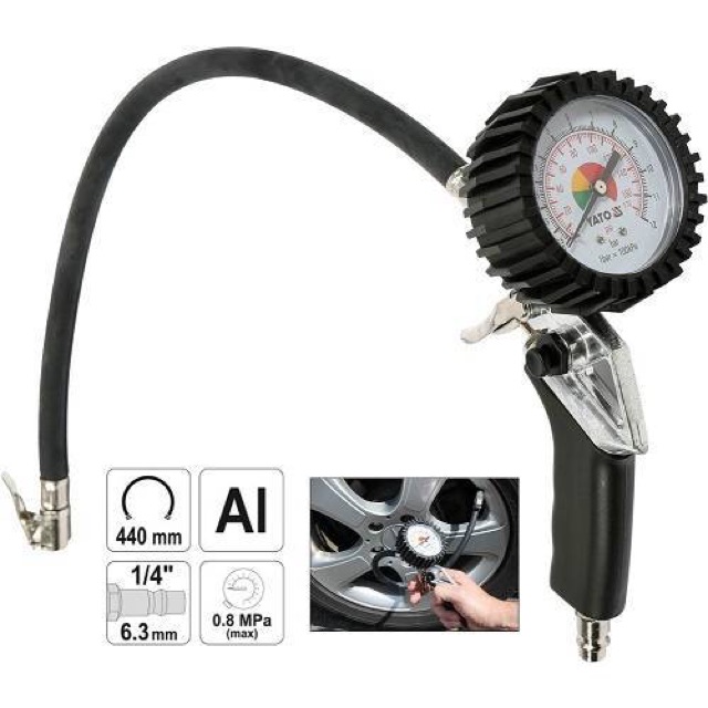 Đồng hồ bơm lốp YATO YT-2370
