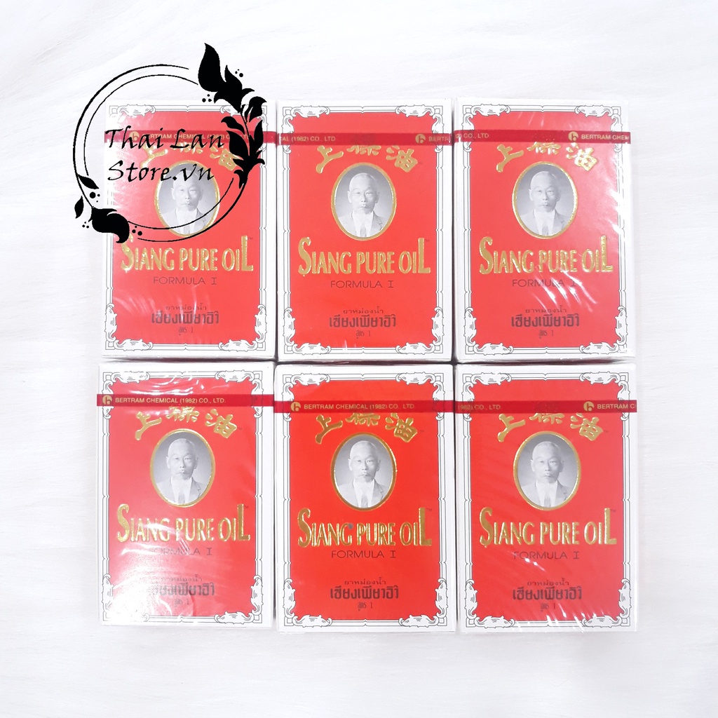 Dầu gió Ông Già SIANG PURE màu đỏ 3Cc Thái Lan