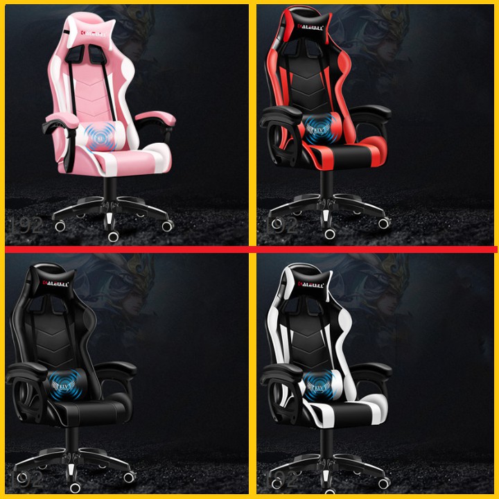Ghế Game Có Massage ⚡ Tặng Kèm Túi Thơm ⚡ Ghế Gaming Cao Cấp
