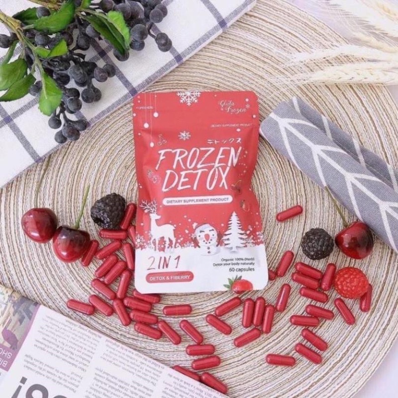 (sale nghỉ bán) Viên Detox rau củ Frozen Detox Thái Lan (hàng chuẩn)