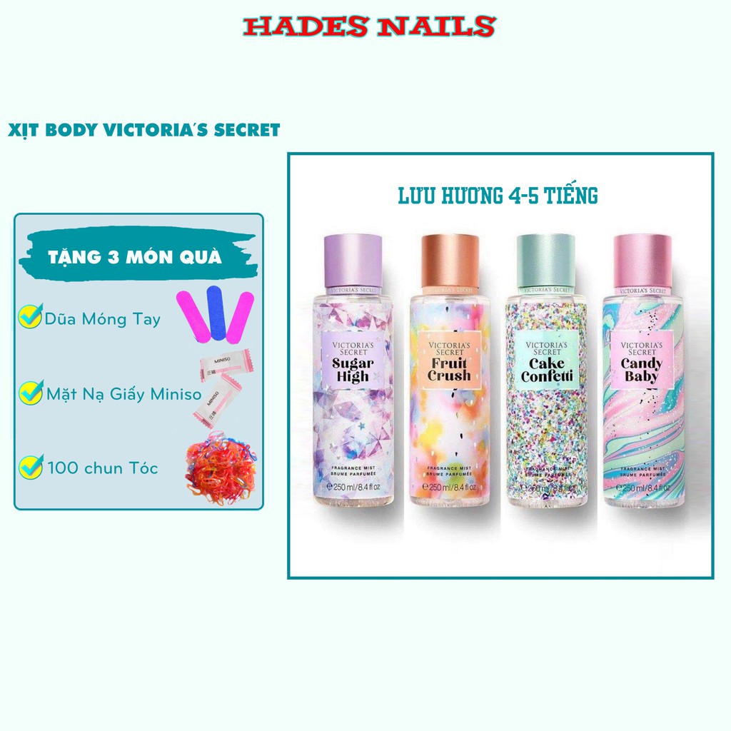 Xịt thơm toàn thân Victoria's Secret, Xịt thơm body mist, xịt thơm bath & body works mẫu mới đủ mùi