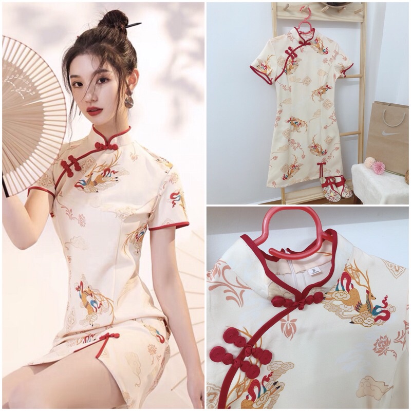 Sườn xám hot girl siêu đẹp mới