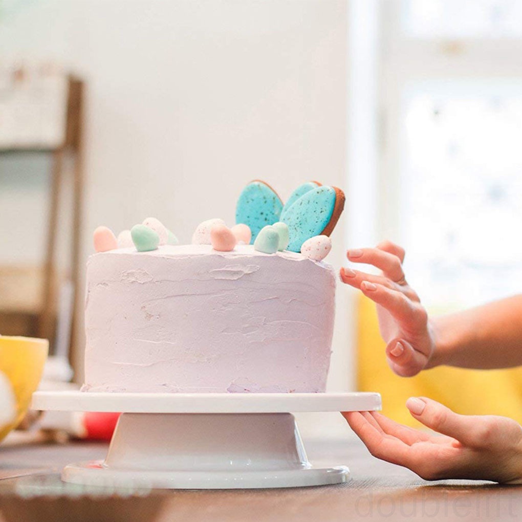 Bàn Xoay Làm Bánh Bằng Nhựa Pp 28cm Chống Trượt Tiện Dụng