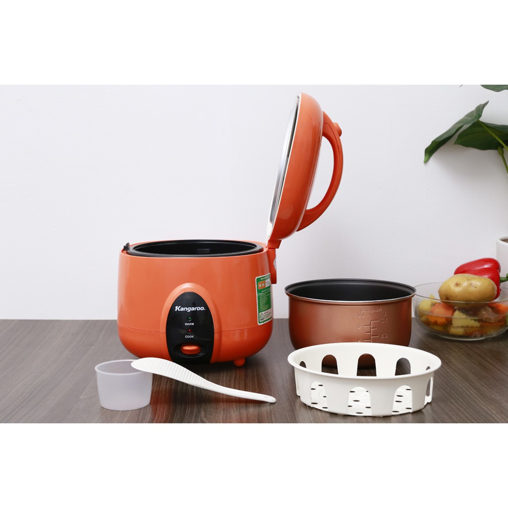 Nồi cơm điện Kangaroo KG826S 1.2 lít Cam (Bảo hành 12 tháng) | BigBuy360 - bigbuy360.vn