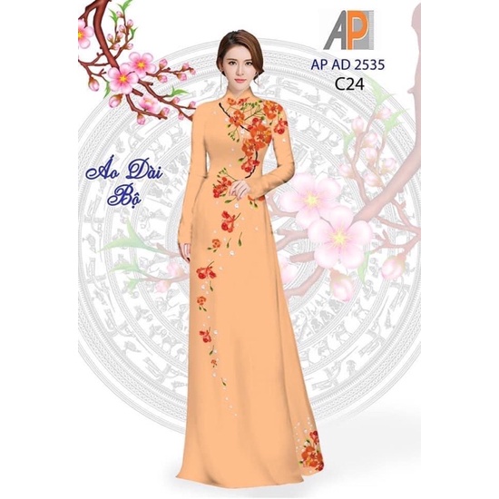 Vải may áo dài in 3D hoa phượng.Vải lụa mềm,mịn,mát.Có clip vải thật