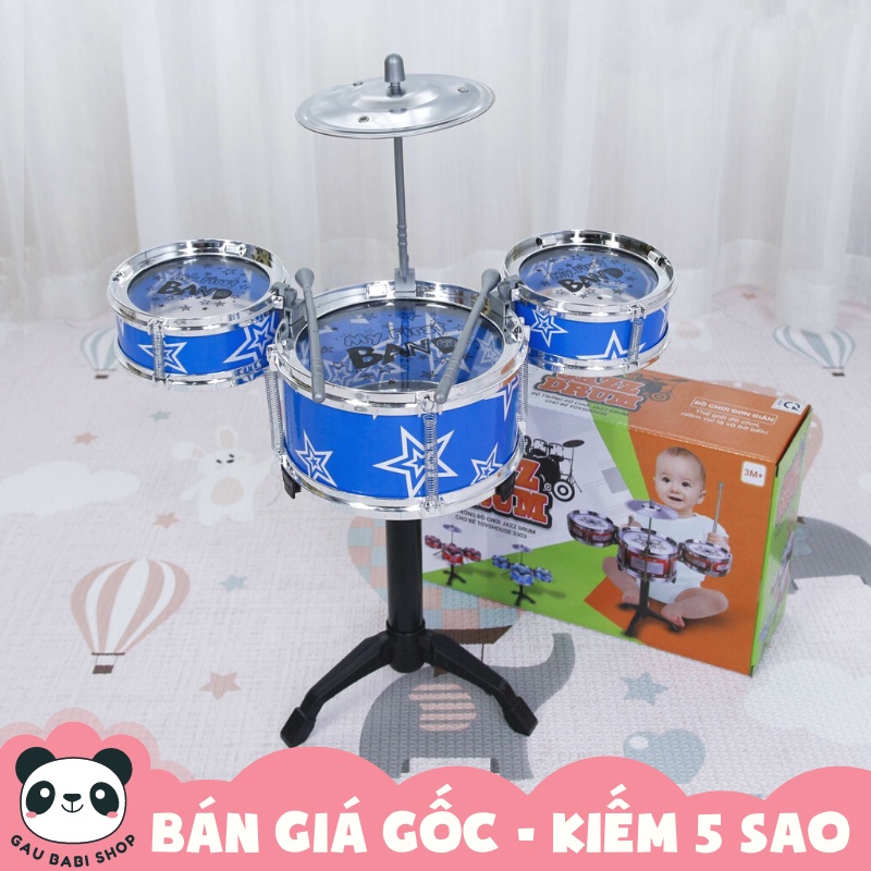 Bộ trống Jazz Drum cho bé Toyshouse màu xanh - Nhạc cụ, âm nhạc cho bé yêu 3303