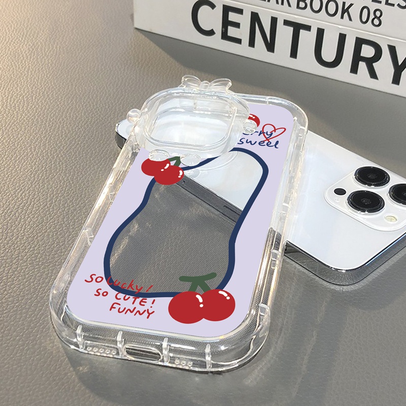 Ốp Điện Thoại TPU Mềm Trong Suốt Họa Tiết Hoa Và Quái Vật Cho iPhone 13 11 Pro 14 Pro Max 12 Pro Max Xs Max XR 6 6Plus 7 8 Plus