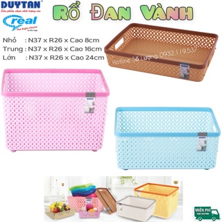 Rổ nhựa đan vành đủ size - Cty Nhựa Duy Tân
