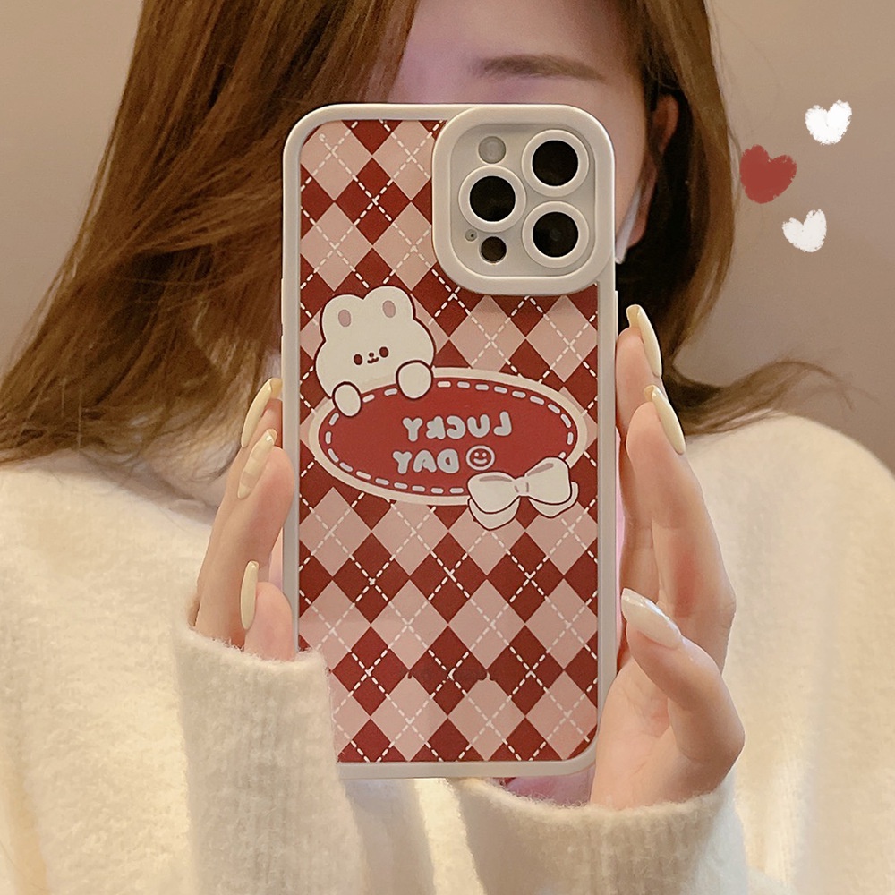 ốp iphone 11 Ốp điện thoại TPU họa tiết caro cho iPhone 11 Pro Max X Xr Xs Max 7 8 Plus Se 2020 12 pro max 12 mini 13 pro max 13 mini