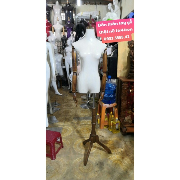 Manocanh tay gỗ nhập [FREE SHIP] khớp tay ngón tay xoay chuyển được, cầm nắm được túi sách phụ kiện