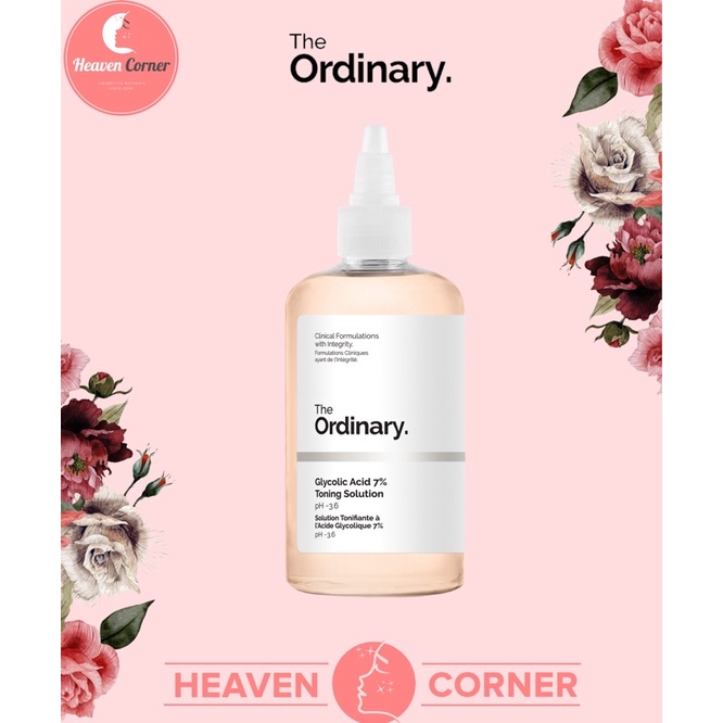 Toner Tẩy tế bào chết hoá học Glycolic Acid 7% Toning Solution The Ordinary