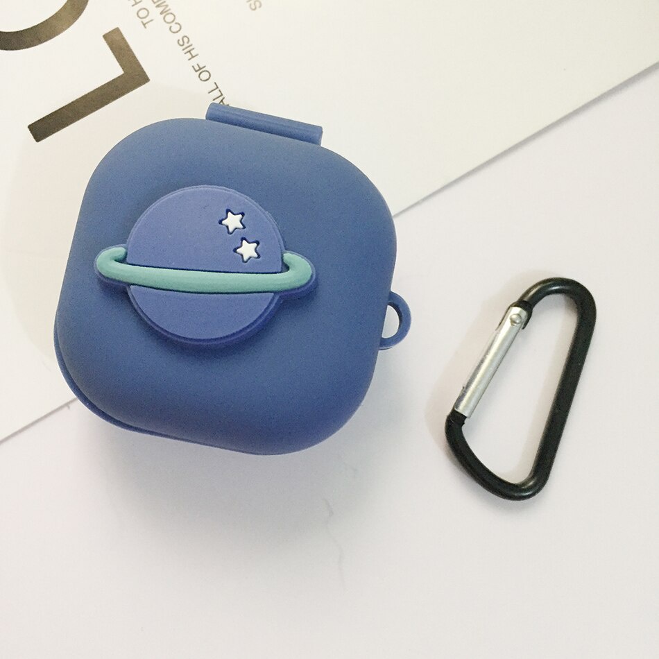 Vỏ Bảo Vệ Hộp Sạc Tai Nghe Samsung Galaxy Buds 2 / Buds Live / Galaxy Buds PRO Bằng Silicon Chống Rơi Họa Tiết Phi Hành Gia Vui Nhộn