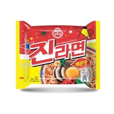 Lô 5 Mì Jin Ramen Ottogi Hàn Quốc Cay Và Không Cay Gói 120Gram